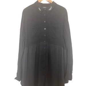 COPY - Torrid Never Regret Embroidered Blouse